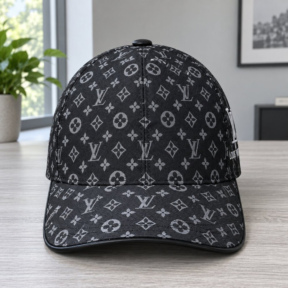 Louis Vuitton Black Monogram Cap